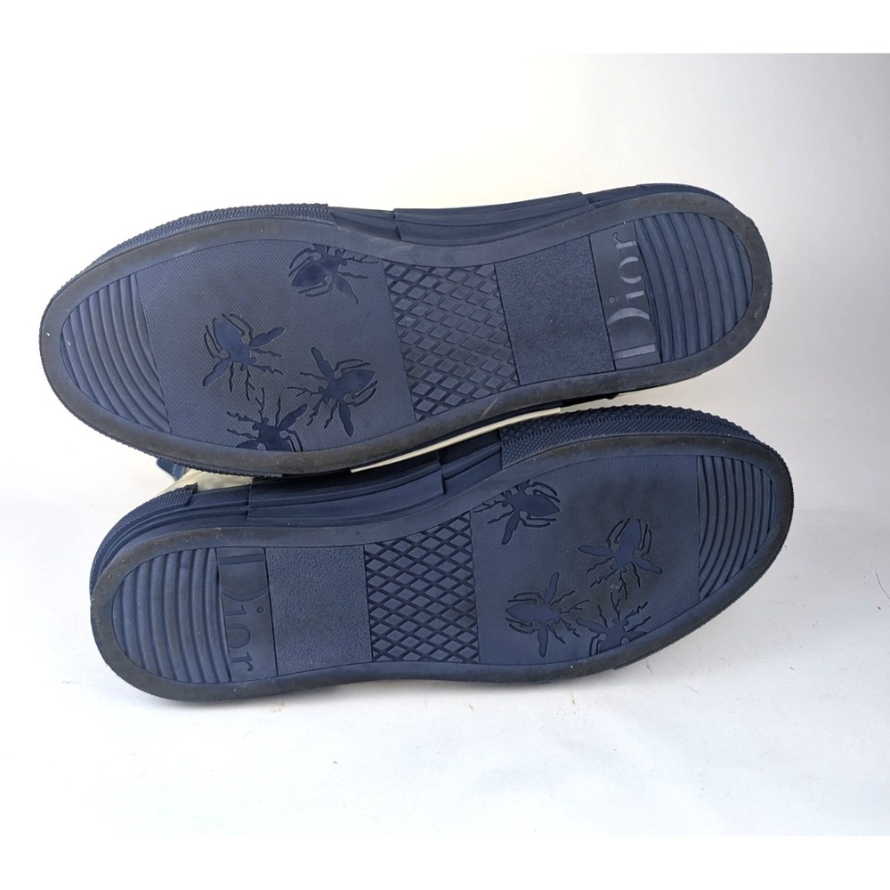 Dior B23 High-Top Sneaker White and Navy Dior Oblique Canvas EU 45/US 11.5 - Picture 11 of 15